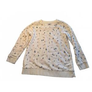 Lands' End Ski Print Sweatshirt Size 10-12